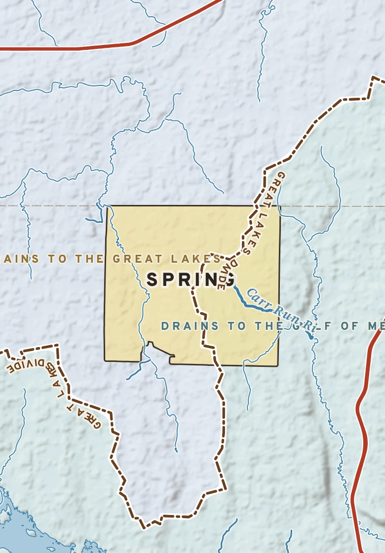 Atlas plate of Spring, Pennsylvania.