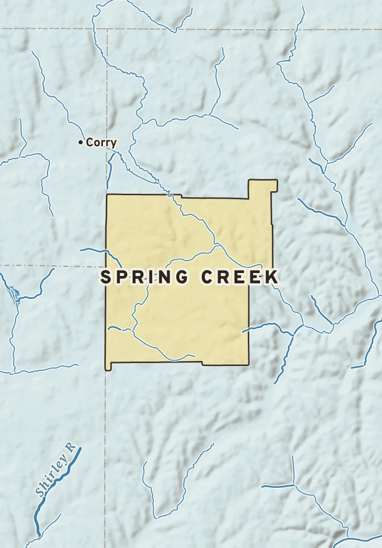 Atlas plate of Spring Creek, Pennsylvania.