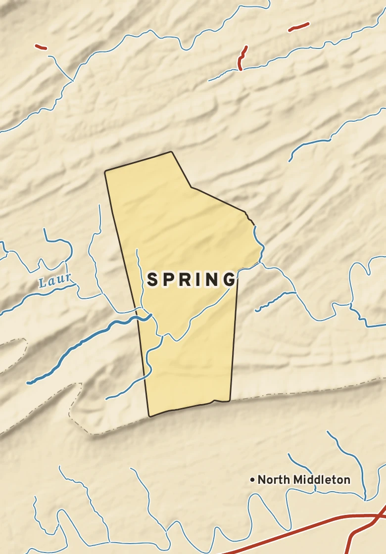 Atlas plate of Spring, Pennsylvania.