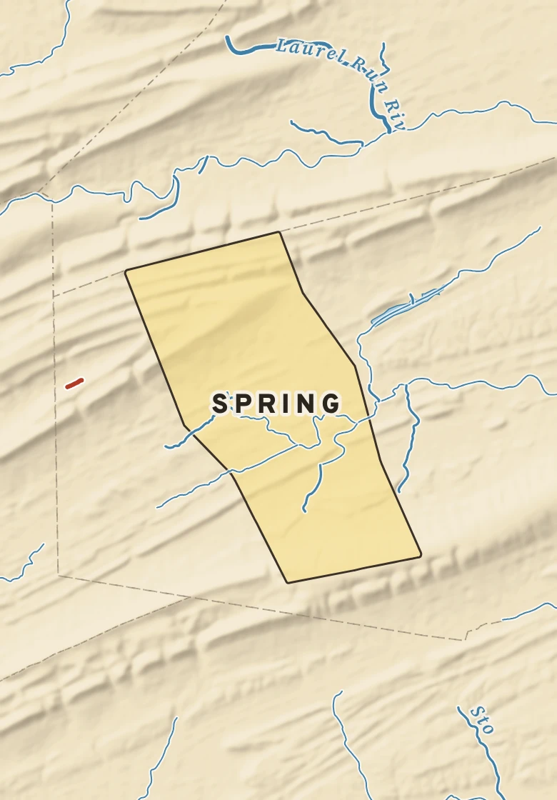 Atlas plate of Spring, Pennsylvania.
