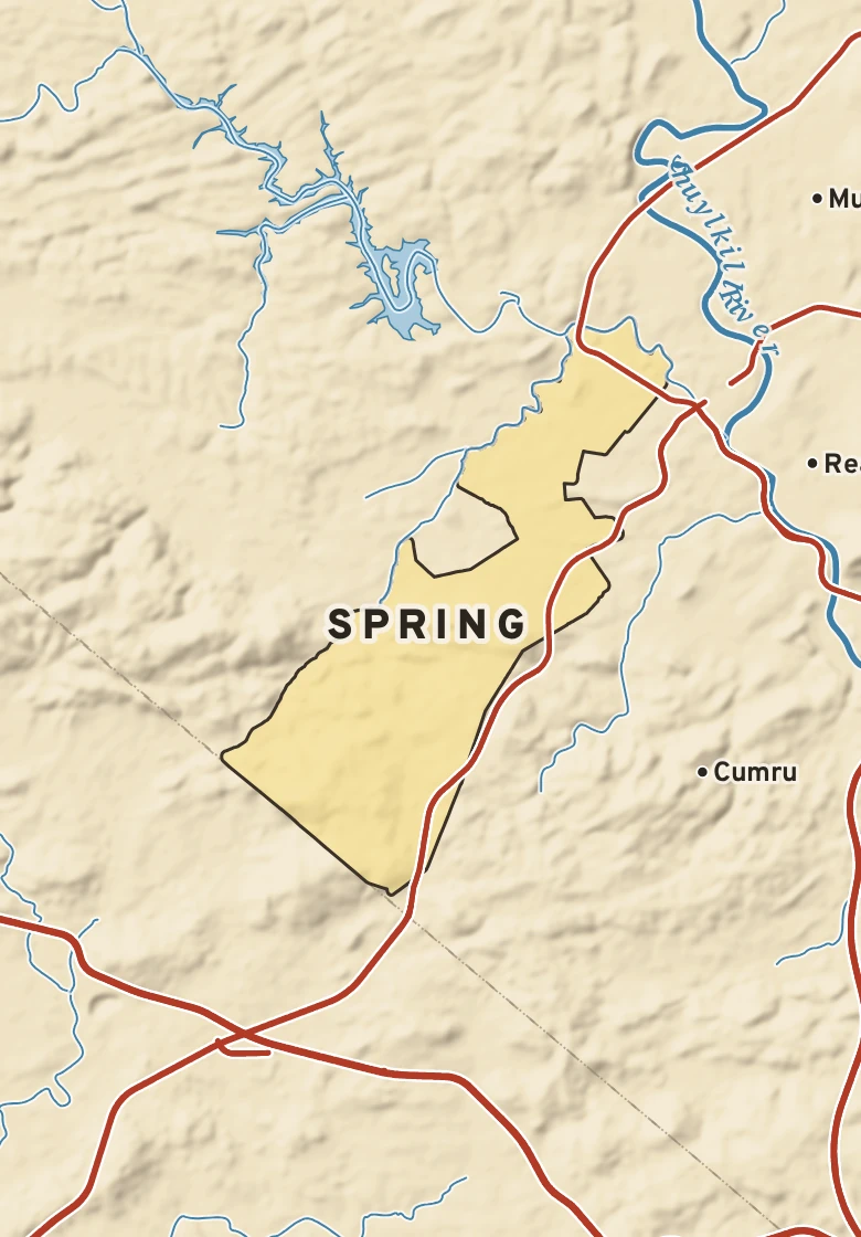 Atlas plate of Spring, Pennsylvania.
