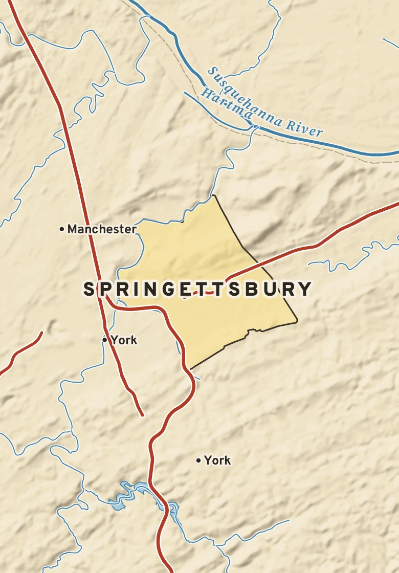 Atlas plate of Springettsbury, Pennsylvania.
