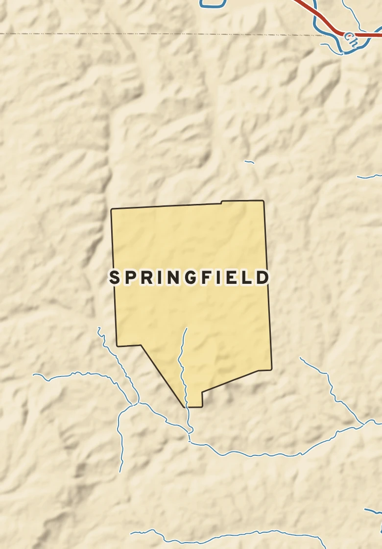 Atlas plate of Springfield, Pennsylvania.