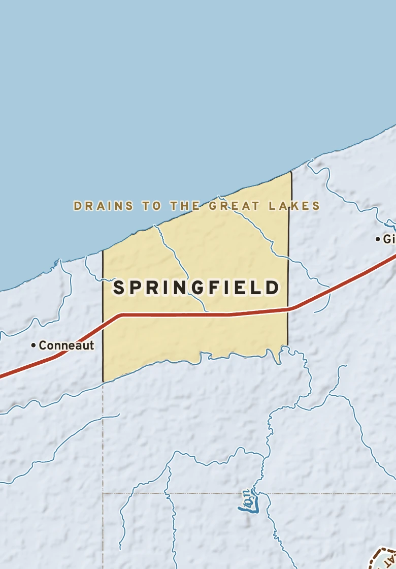 Atlas plate of Springfield, Pennsylvania.