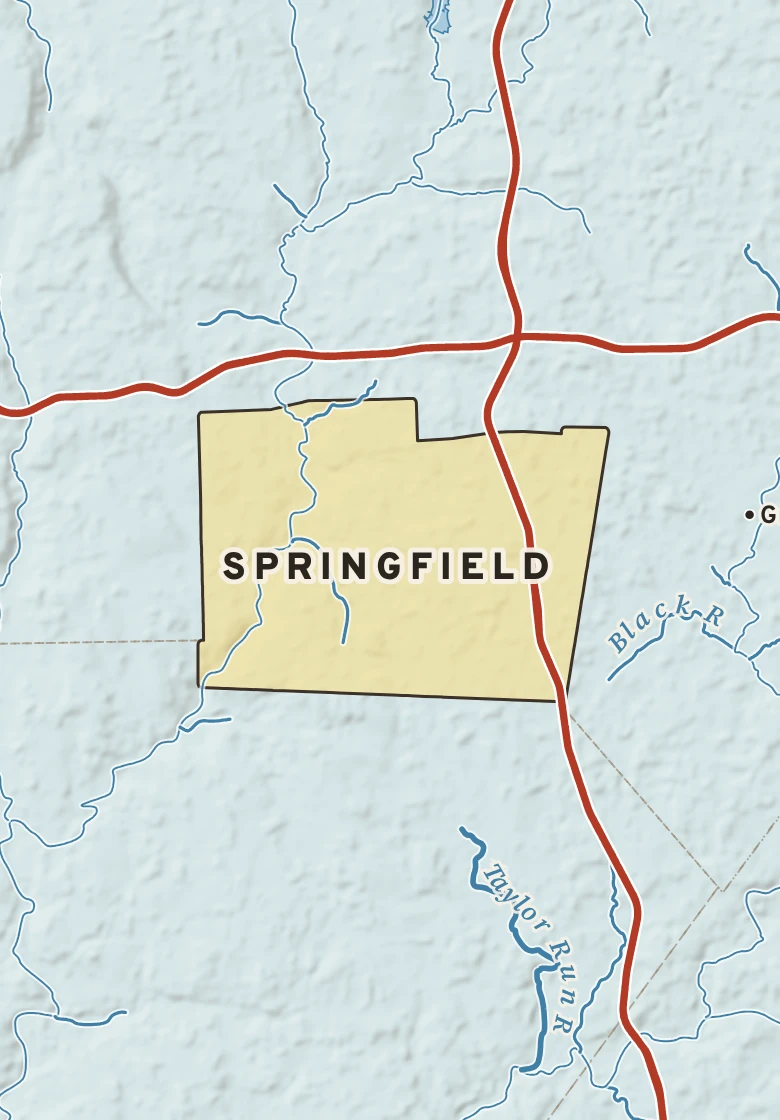 Atlas plate of Springfield, Pennsylvania.