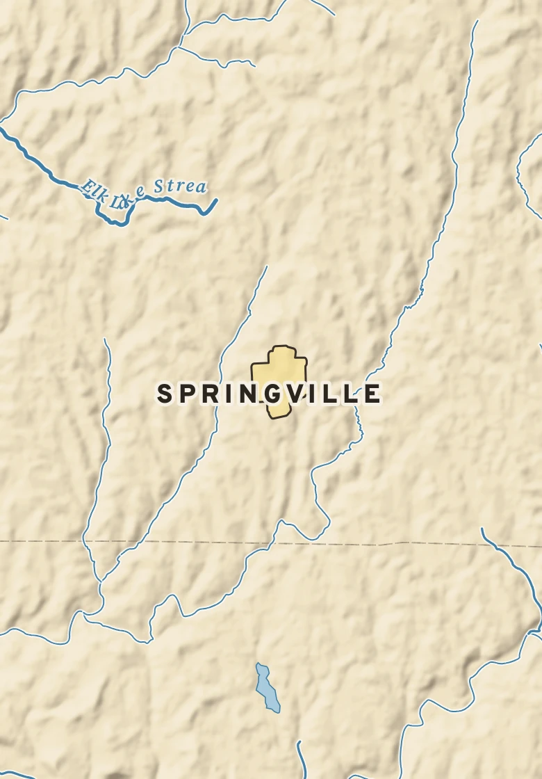 Atlas plate of Springville, Pennsylvania.