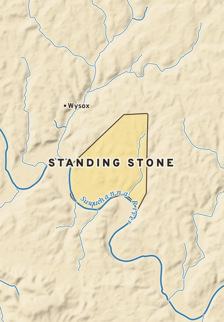Atlas plate of Standing Stone, Pennsylvania.