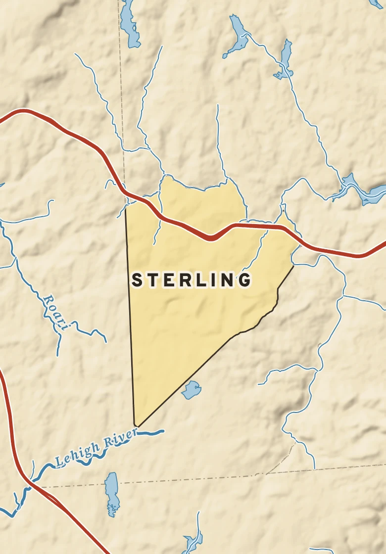 Atlas plate of Sterling, Pennsylvania.
