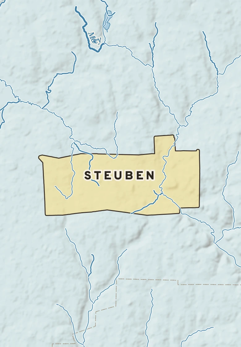 Atlas plate of Steuben, Pennsylvania.