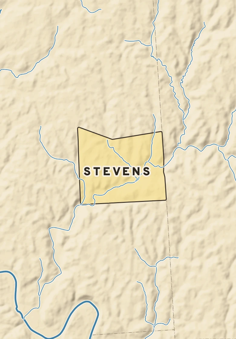 Atlas plate of Stevens, Pennsylvania.