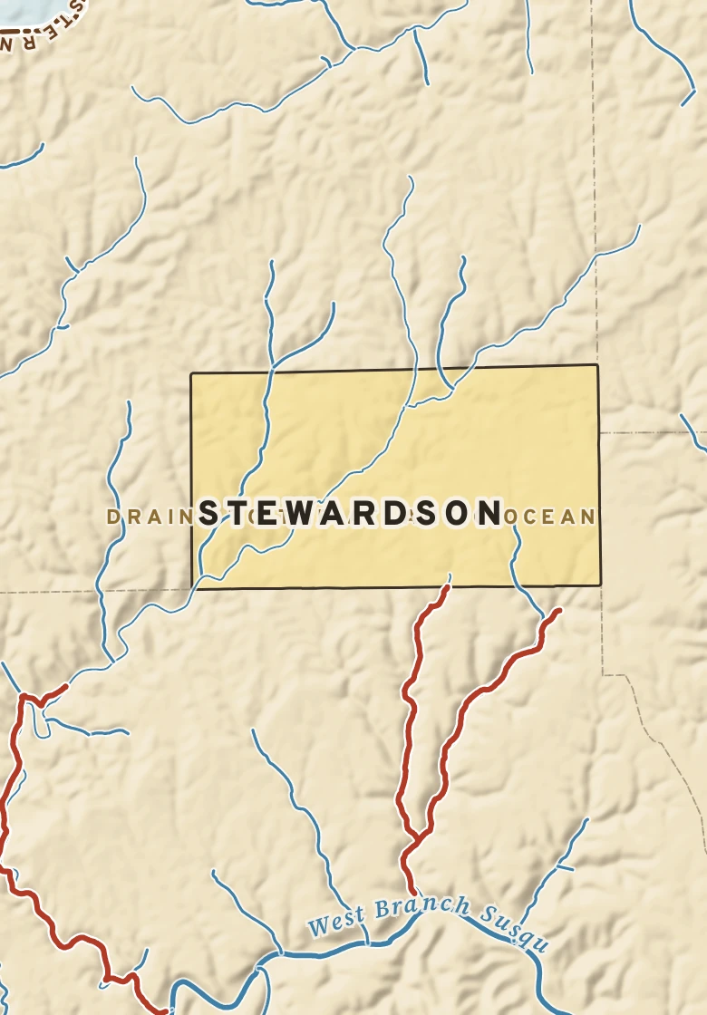 Atlas plate of Stewardson, Pennsylvania.