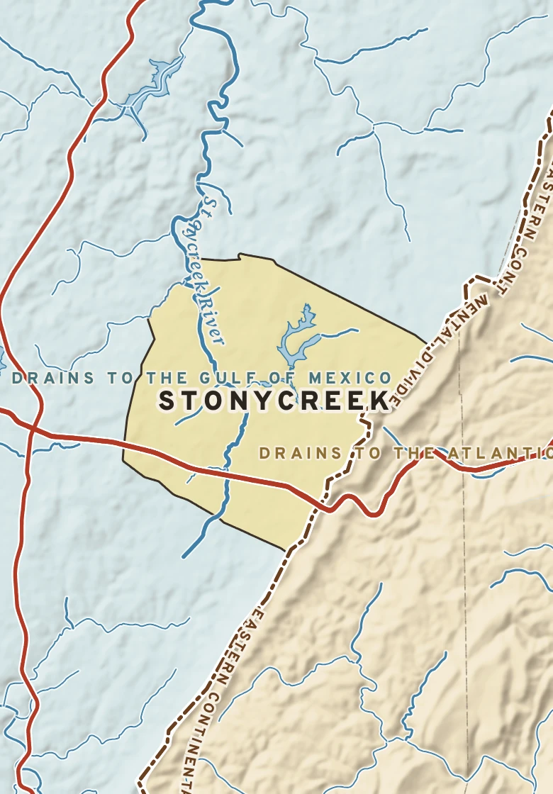 Atlas plate of Stonycreek, Pennsylvania.