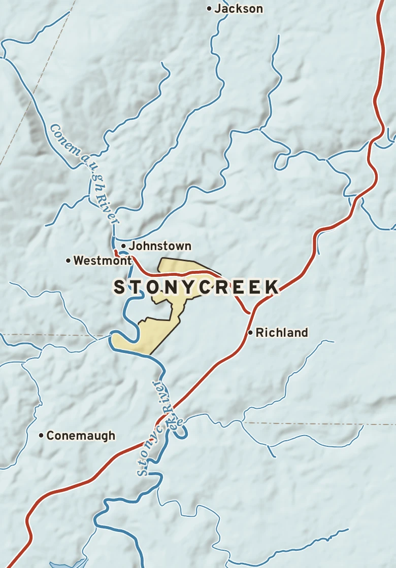 Atlas plate of Stonycreek, Pennsylvania.