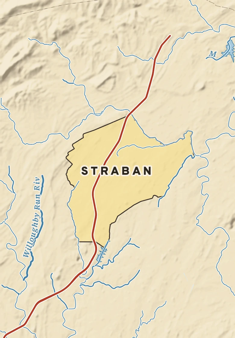 Atlas plate of Straban, Pennsylvania.