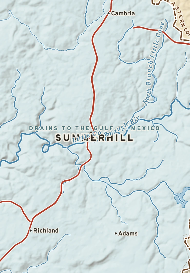 Atlas plate of Summerhill, Pennsylvania.