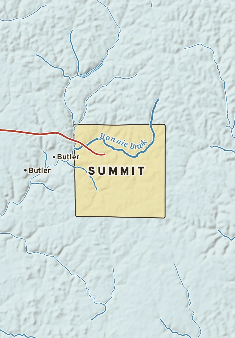 Atlas plate of Summit, Pennsylvania.