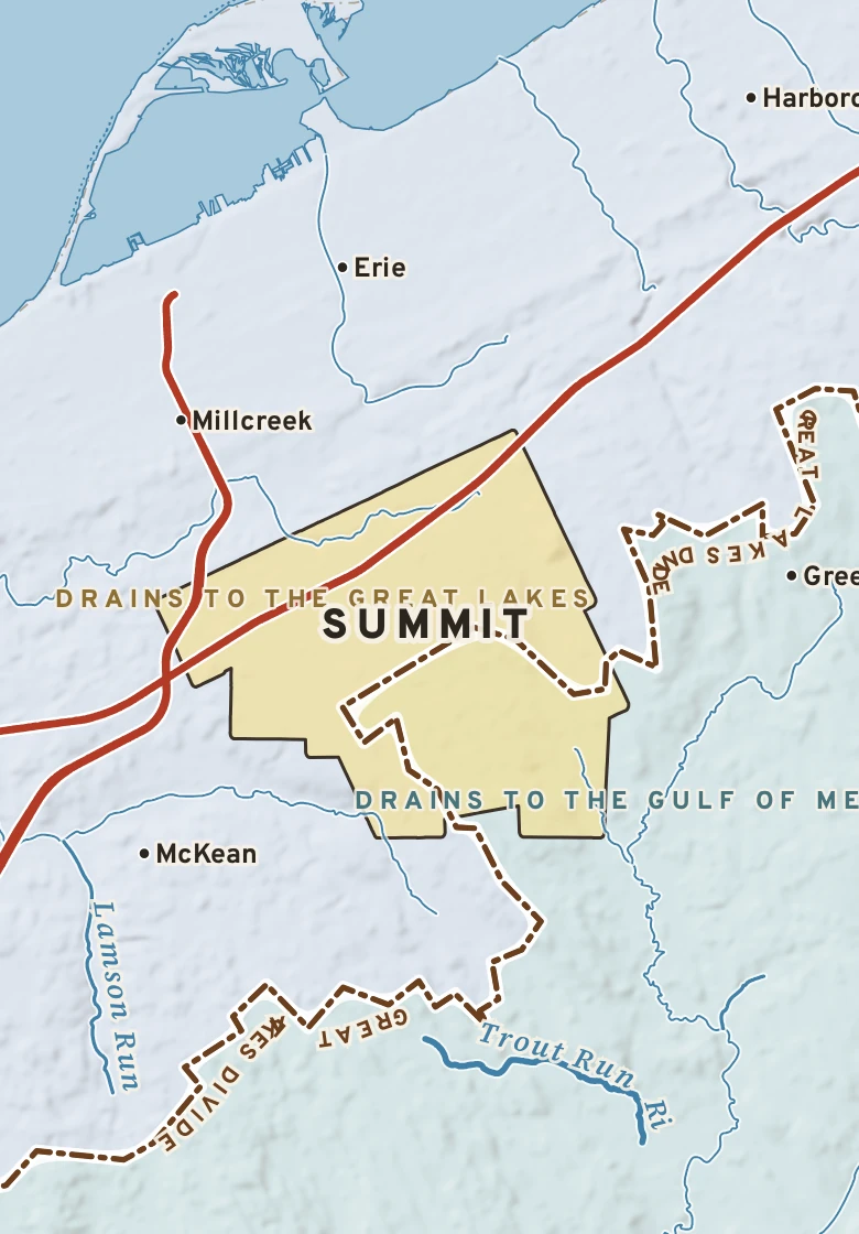 Atlas plate of Summit, Pennsylvania.