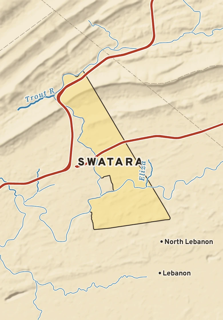 Atlas plate of Swatara, Pennsylvania.