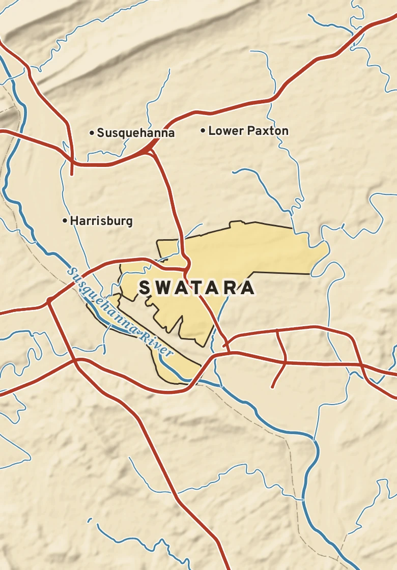 Atlas plate of Swatara, Pennsylvania.