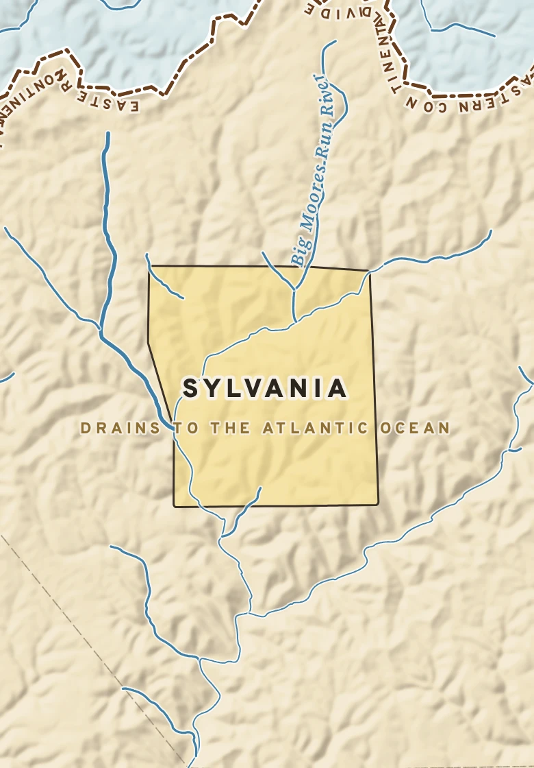 Atlas plate of Sylvania, Pennsylvania.