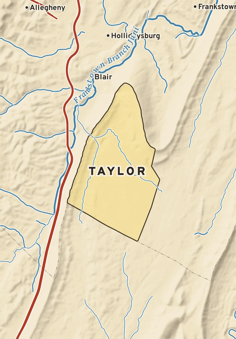Atlas plate of Taylor, Pennsylvania.