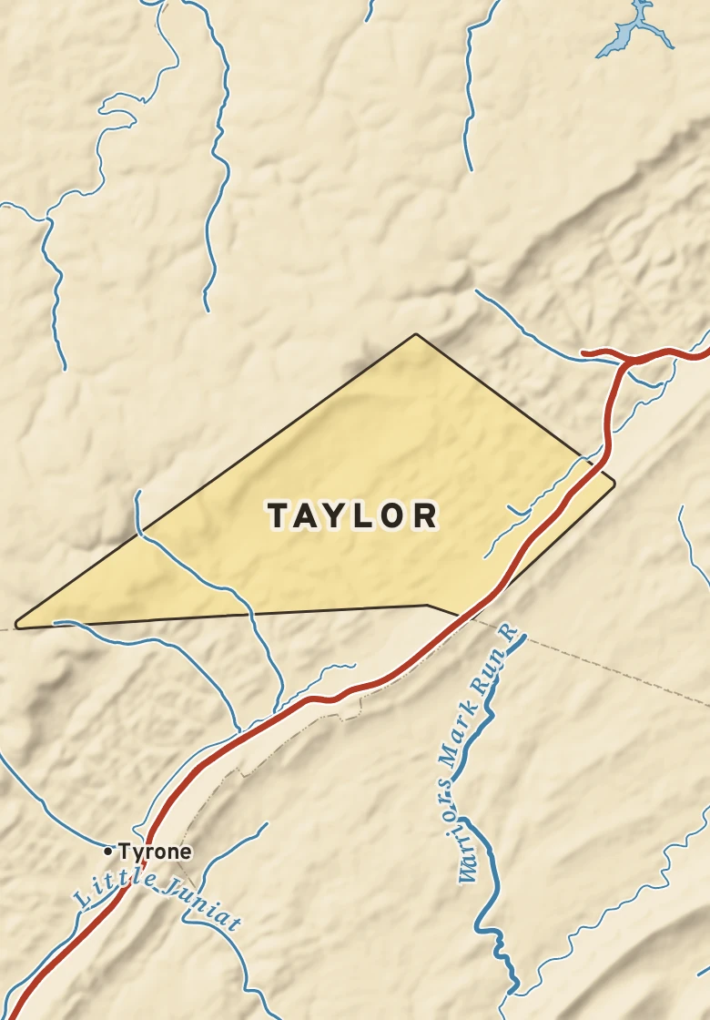 Atlas plate of Taylor, Pennsylvania.