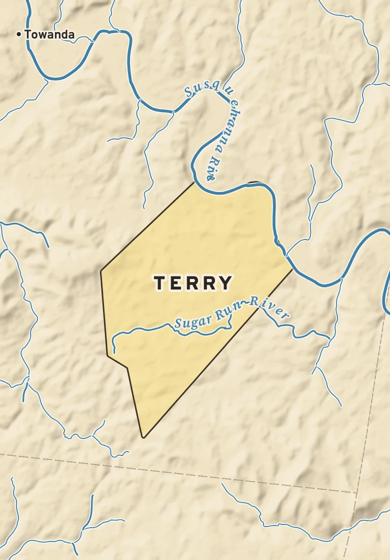 Atlas plate of Terry, Pennsylvania.