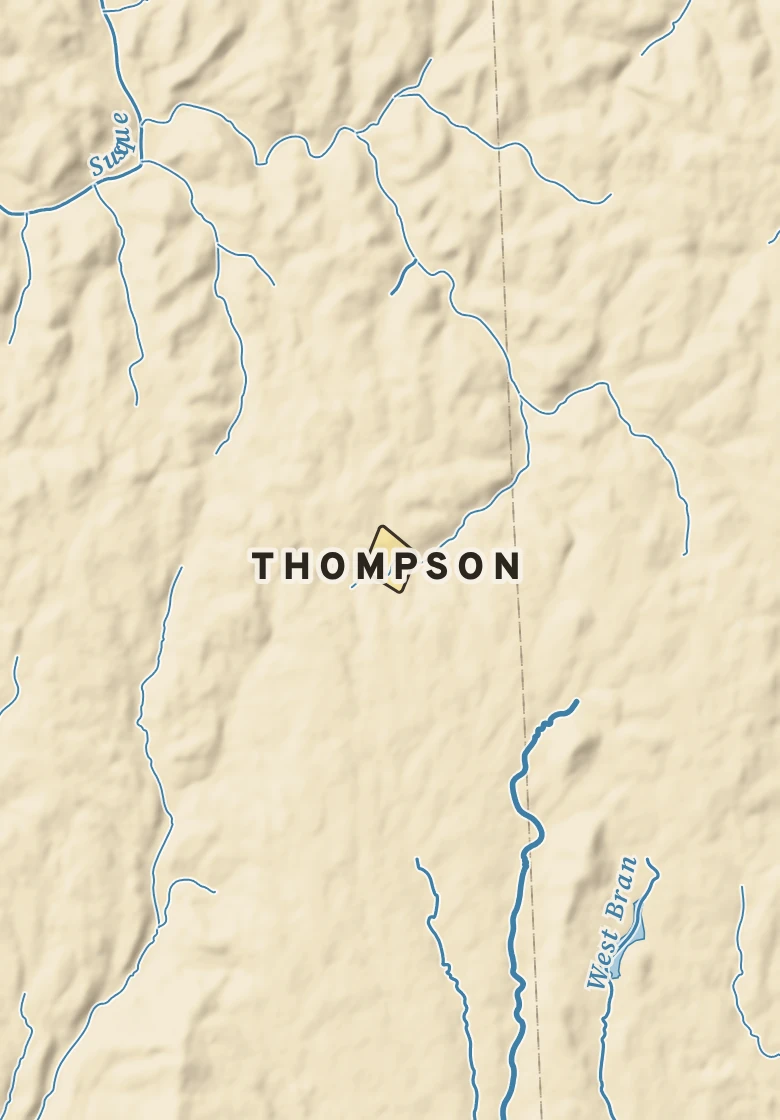 Atlas plate of Thompson, Pennsylvania.