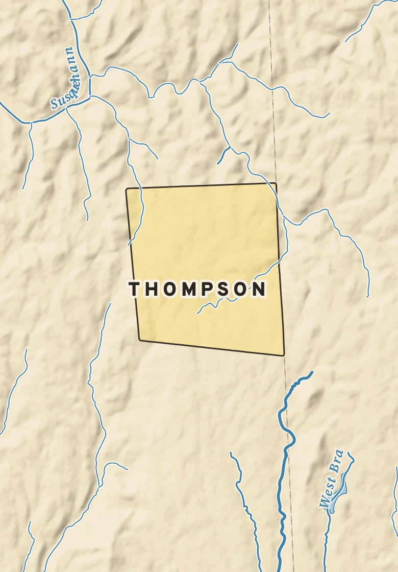 Atlas plate of Thompson, Pennsylvania.