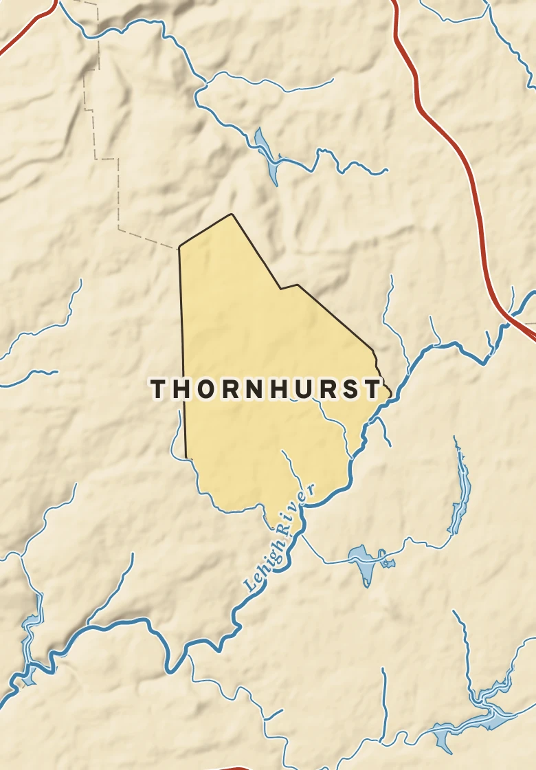 Atlas plate of Thornhurst, Pennsylvania.