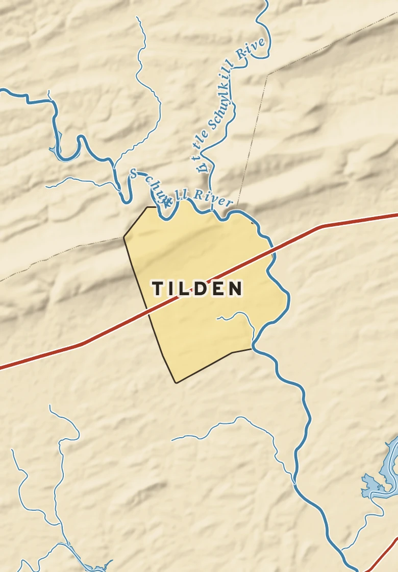 Atlas plate of Tilden, Pennsylvania.