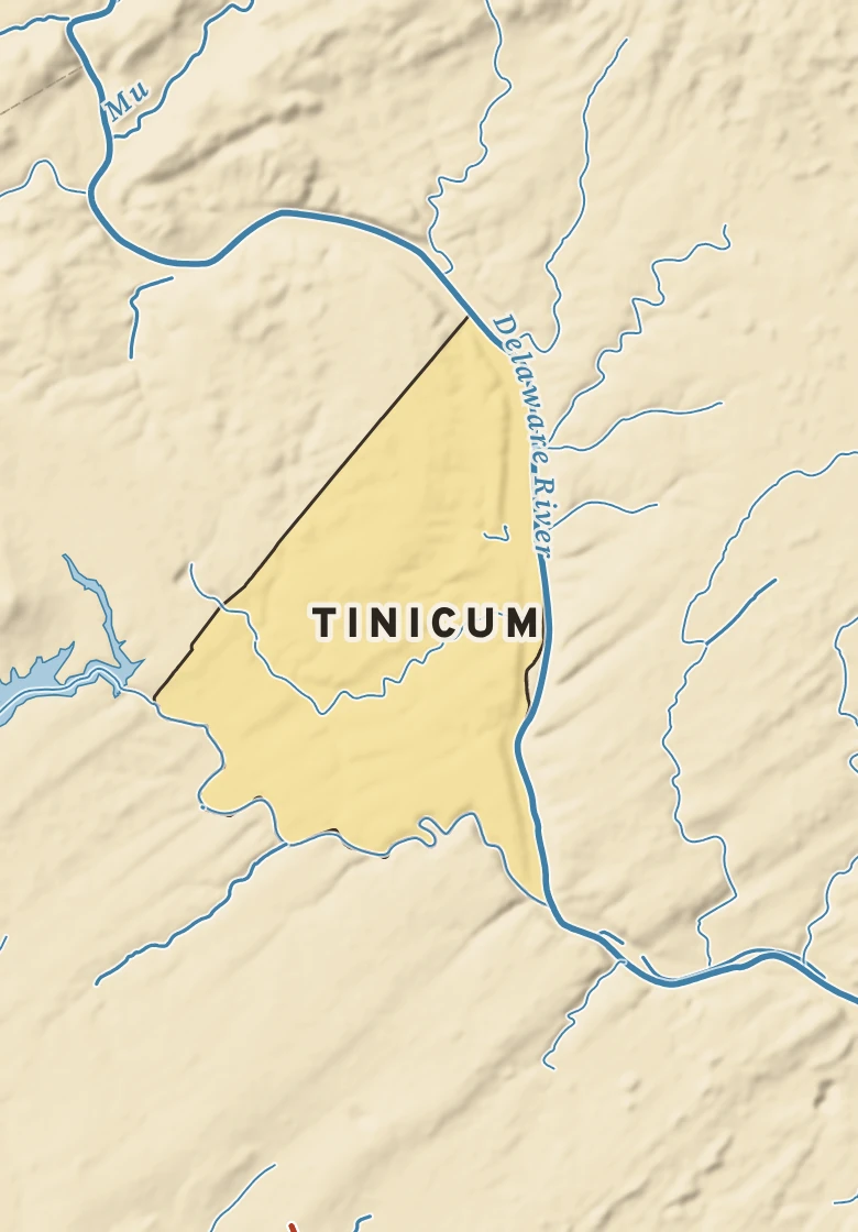 Atlas plate of Tinicum, Pennsylvania.