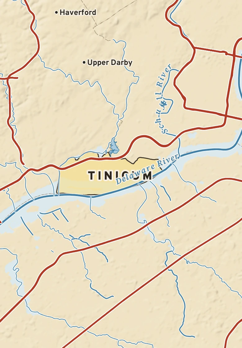 Atlas plate of Tinicum, Pennsylvania.