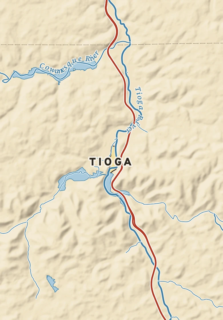 Atlas plate of Tioga, Pennsylvania.