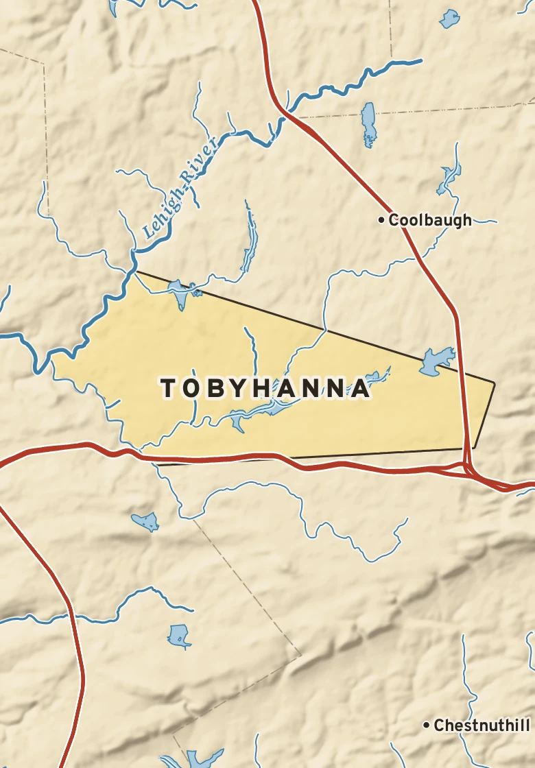 Atlas plate of Tobyhanna, Pennsylvania.