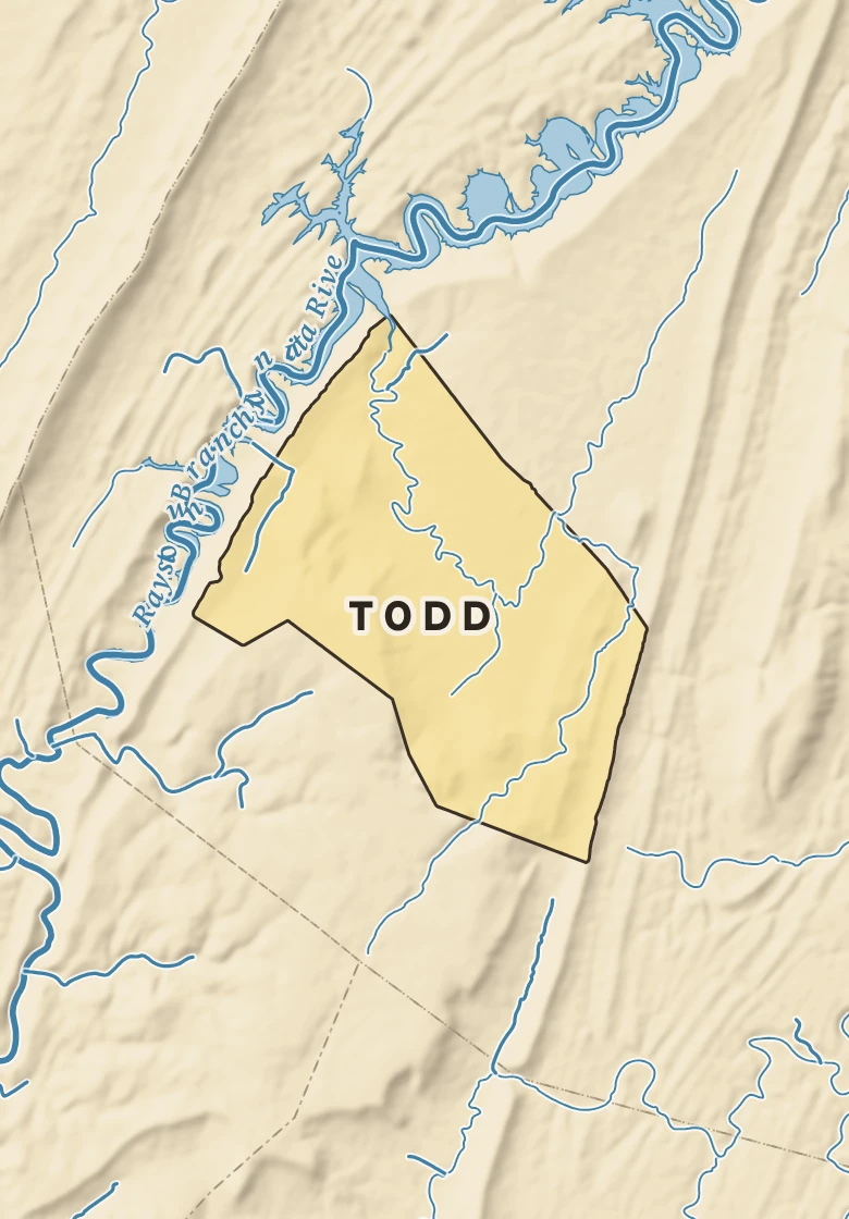 Atlas plate of Todd, Pennsylvania.