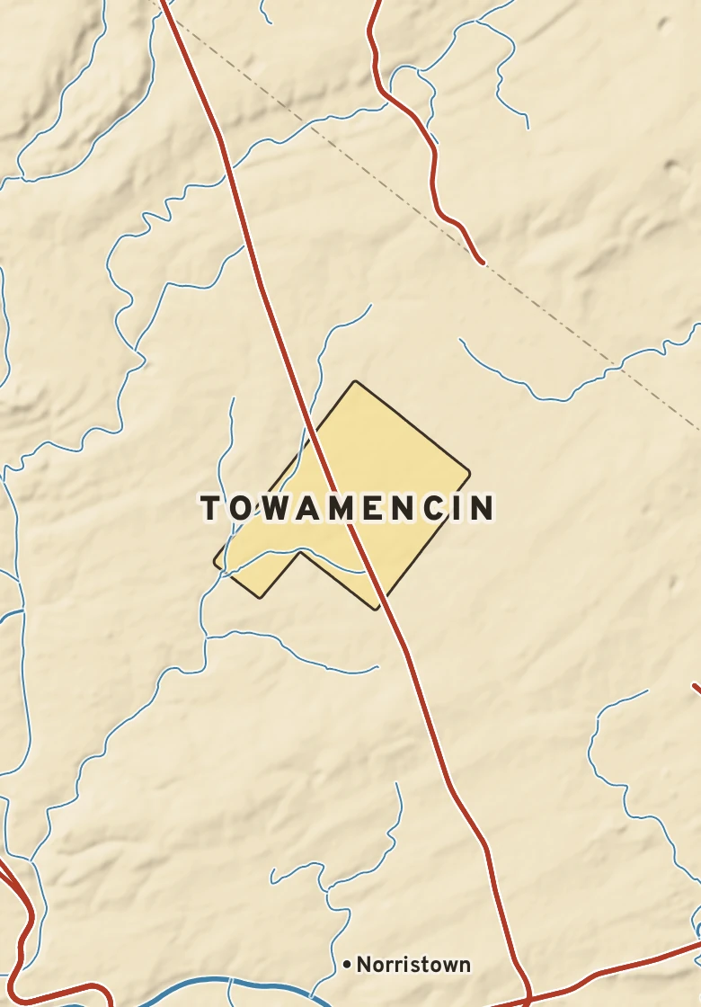 Atlas plate of Towamencin, Pennsylvania.