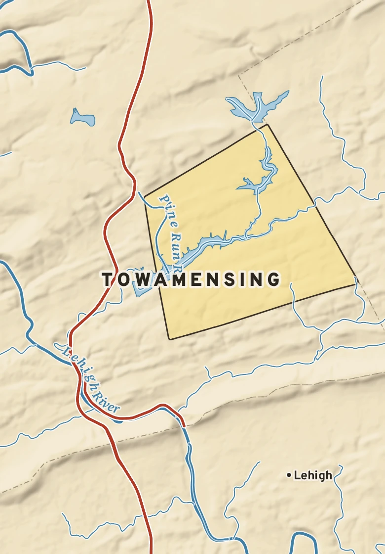 Atlas plate of Towamensing, Pennsylvania.