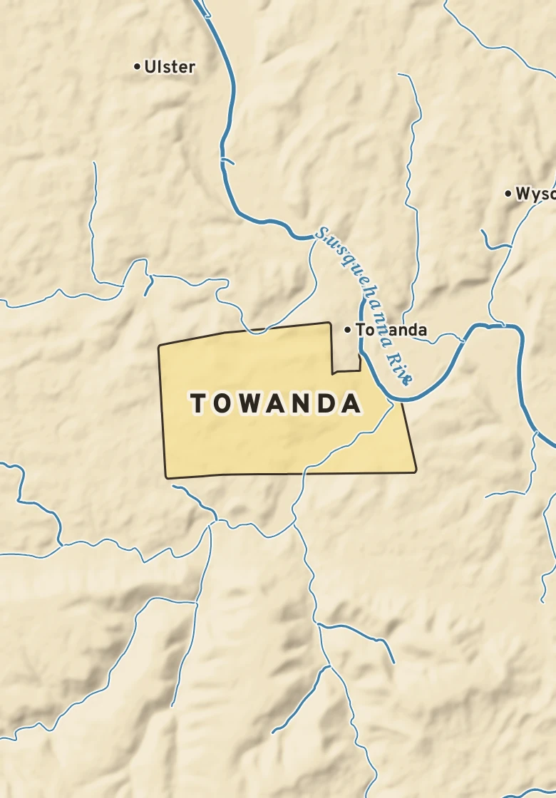 Atlas plate of Towanda, Pennsylvania.
