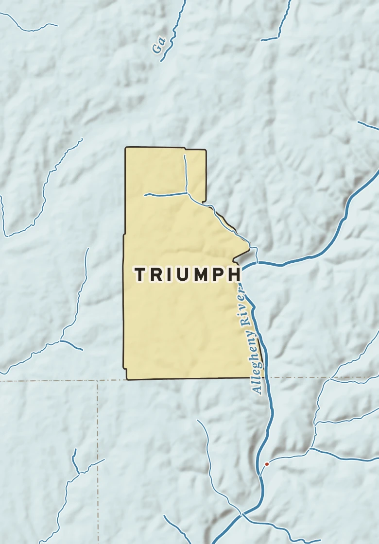 Atlas plate of Triumph, Pennsylvania.