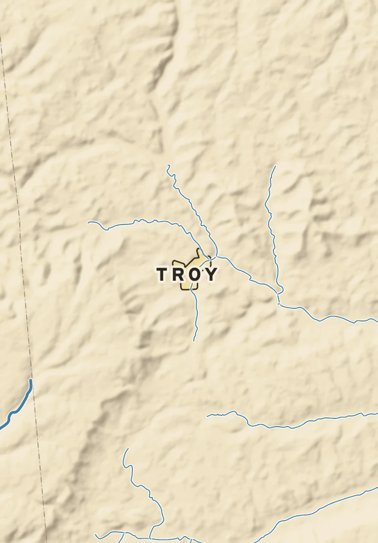Atlas plate of Troy, Pennsylvania.