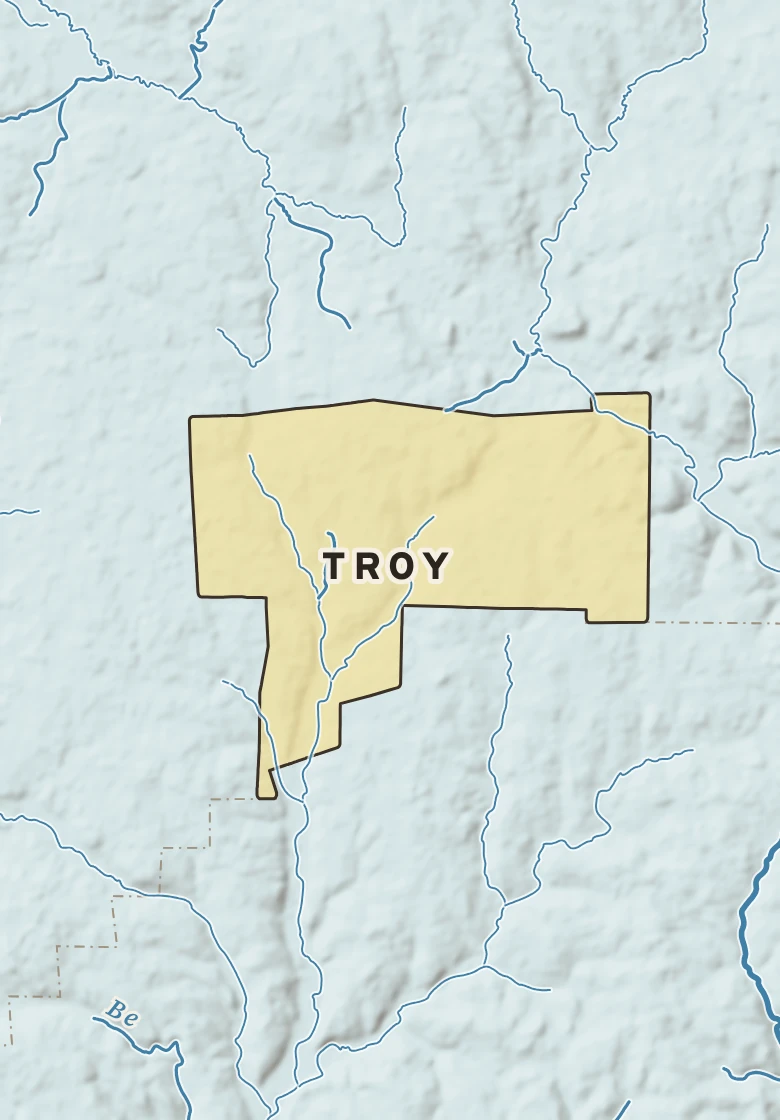 Atlas plate of Troy, Pennsylvania.