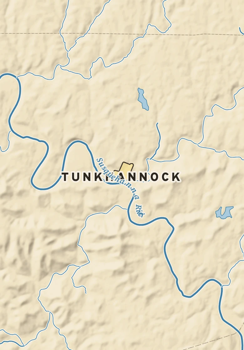 Atlas plate of Tunkhannock, Pennsylvania.