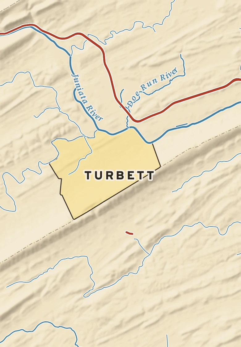 Atlas plate of Turbett, Pennsylvania.