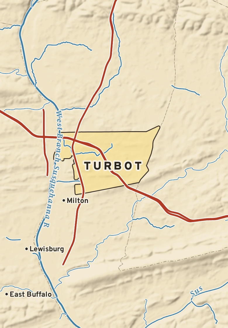Atlas plate of Turbot, Pennsylvania.