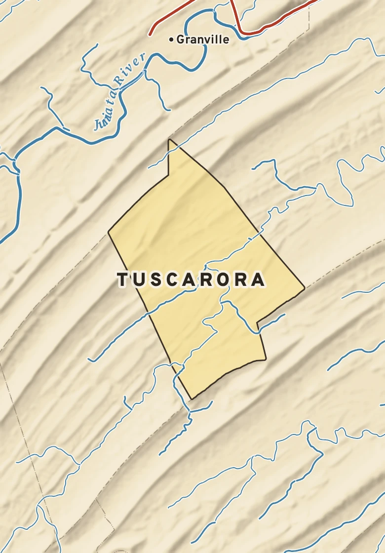 Atlas plate of Tuscarora, Pennsylvania.