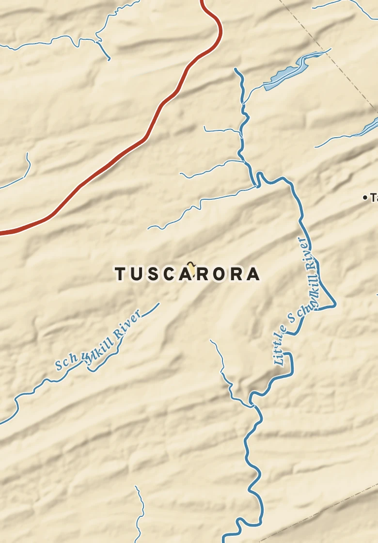 Atlas plate of Tuscarora, Pennsylvania.