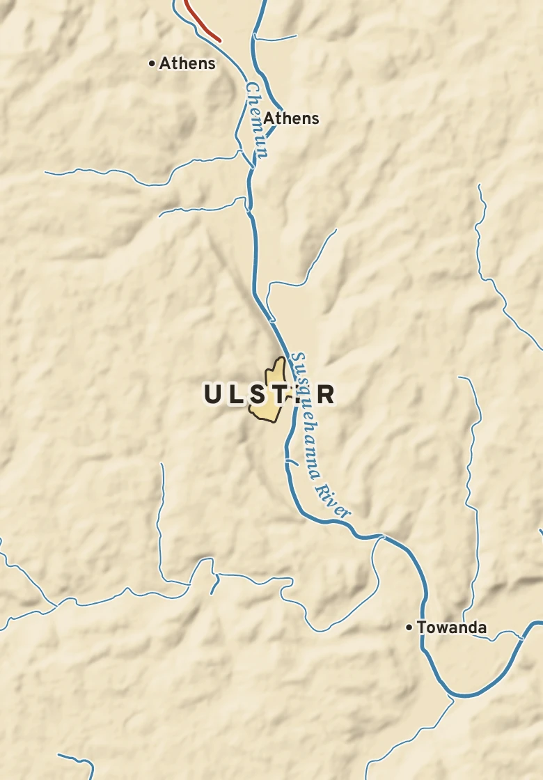 Atlas plate of Ulster, Pennsylvania.