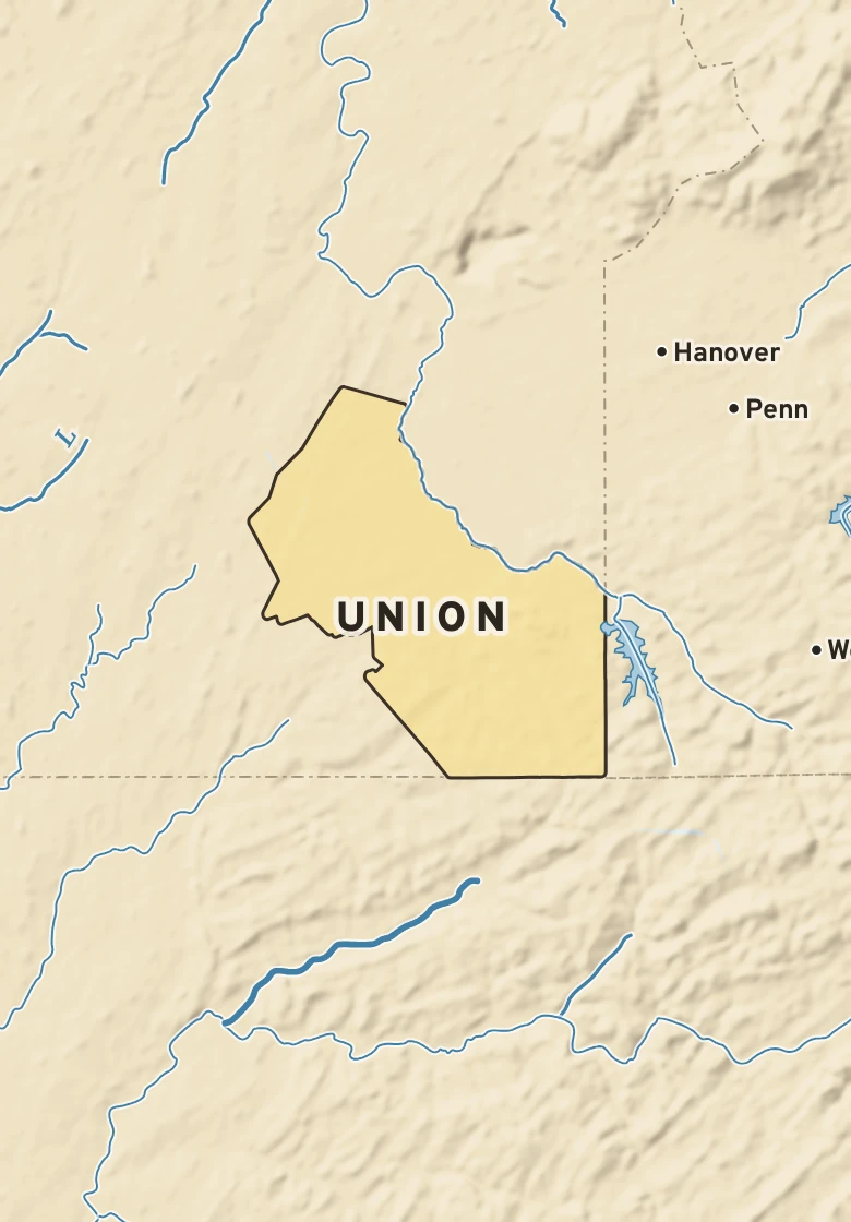 Atlas plate of Union, Pennsylvania.