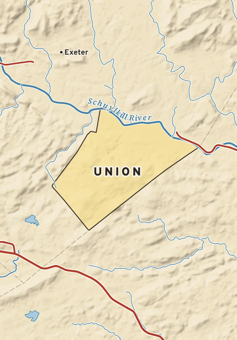 Atlas plate of Union, Pennsylvania.